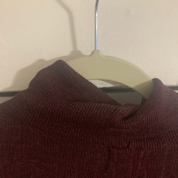 Worthington Maroon Turtleneck Knee length Sz XS - Picture 10 of 11